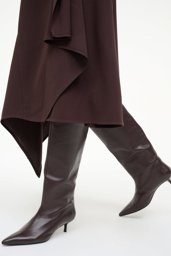 Staud SEBASTIAN KITTEN HEEL BOOT ESPRESSO