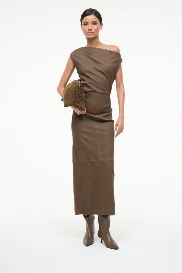 Staud SEBASTIAN KITTEN HEEL BOOT TRUFFLE