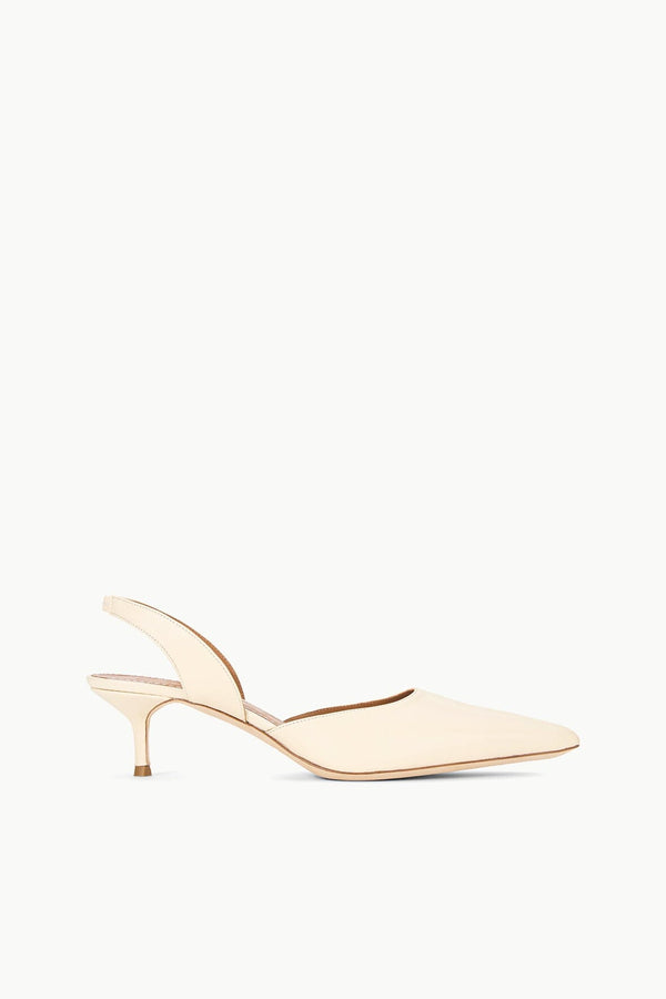staud SEBASTIAN SLINGBACK CREAM