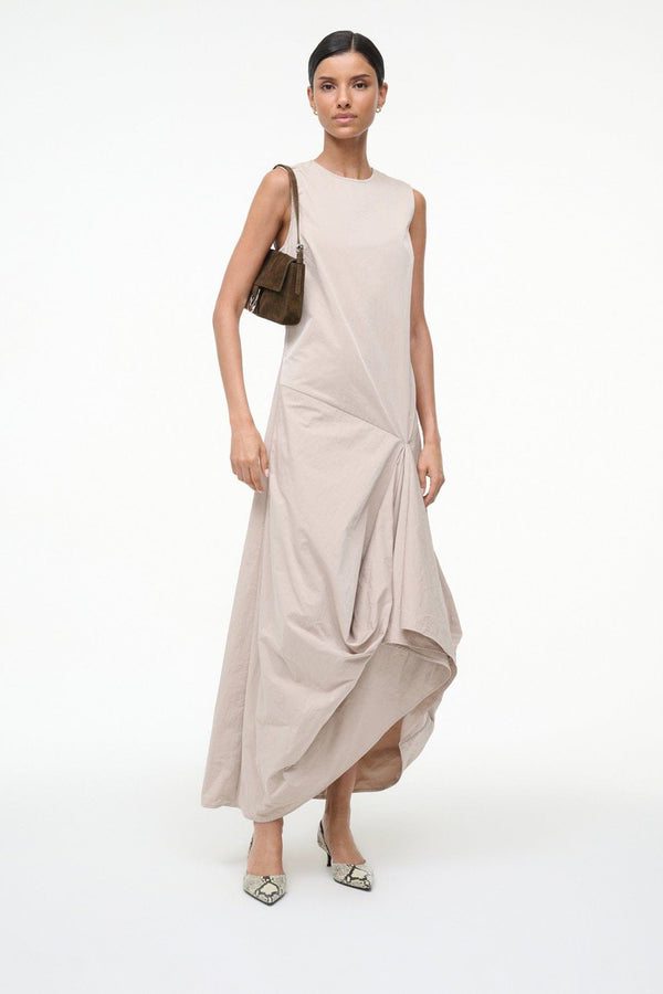 Staud SEBASTIAN SLINGBACK WHITE SNAKE