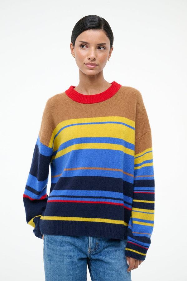 Staud SERRANO CASHMERE RELAXED CREW ANALOG