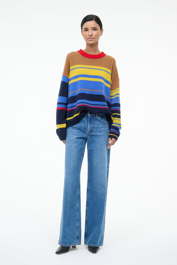 Staud SERRANO CASHMERE RELAXED CREW ANALOG