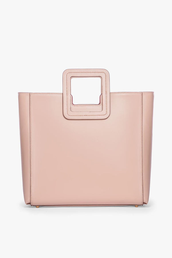 Staud SHIRLEY LEATHER BAG BLUSH