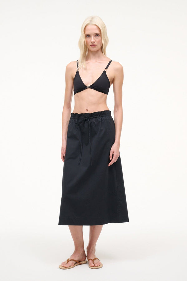 staud SHORE SKIRT BLACK