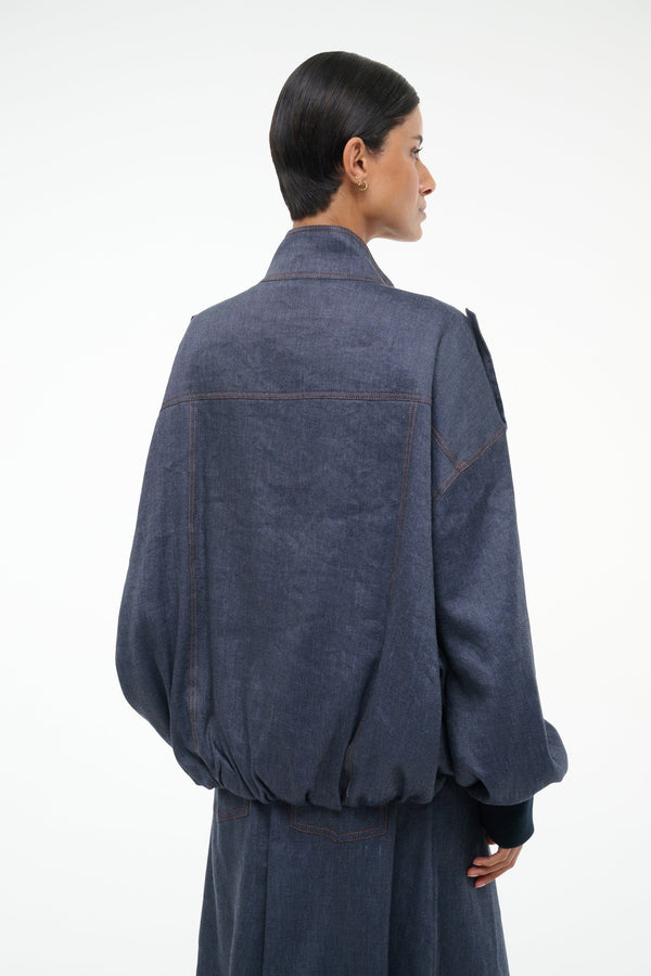 Staud SIMONE JACKET CHAMBRAY