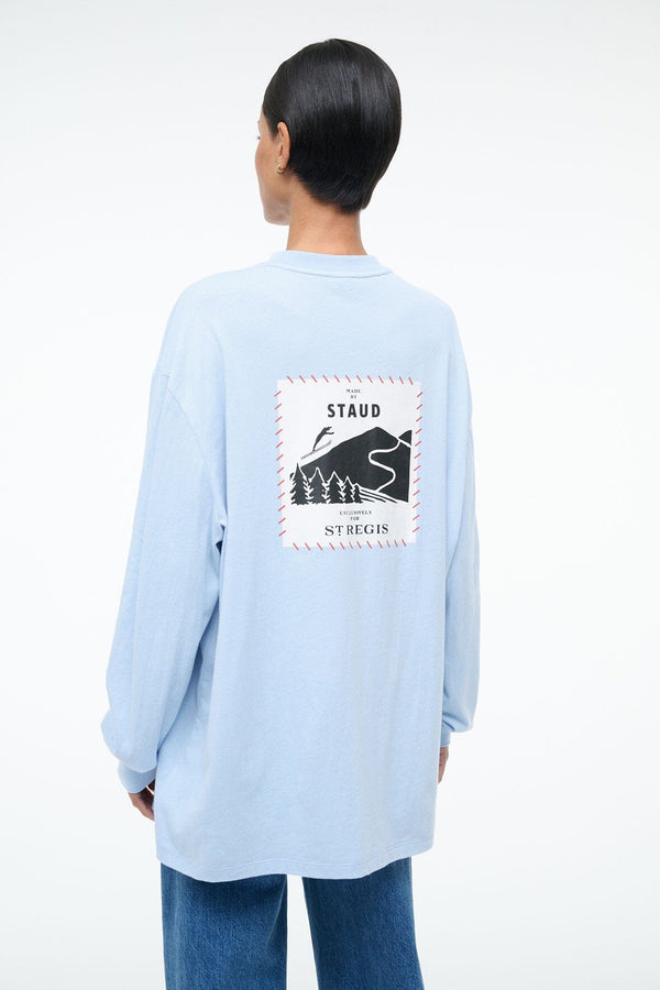 Staud ST. REGIS LONG SLEEVE TEE GLACIER