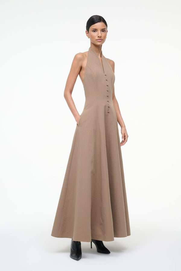 Staud STELLA DRESS TAUPE