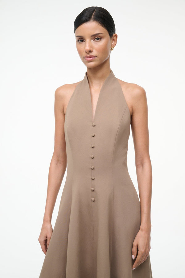 Staud STELLA DRESS TAUPE