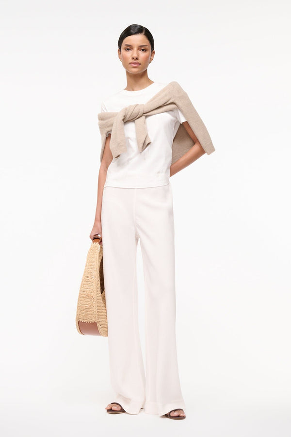 staud STROLL PANT IVORY