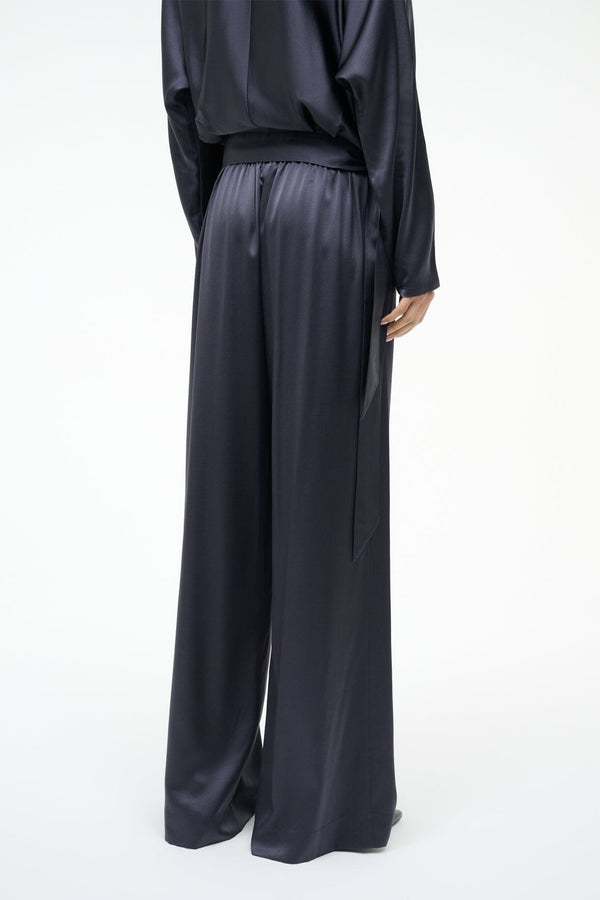 Staud STROLL SILK PANT NOCTURNE
