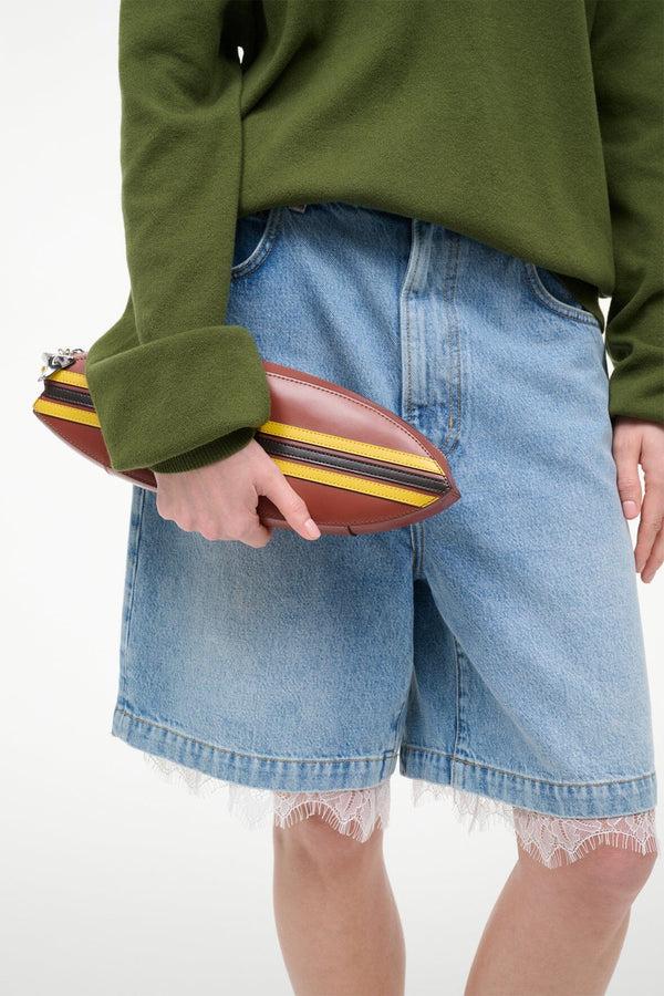 Staud SURFBOARD CLUTCH TABAC