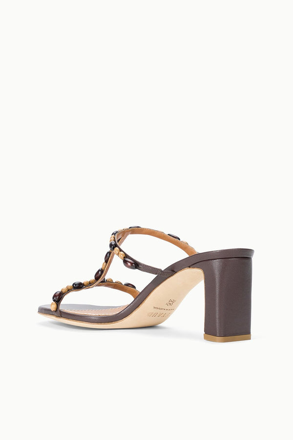 Staud TALITA HEEL WOOD BEADS