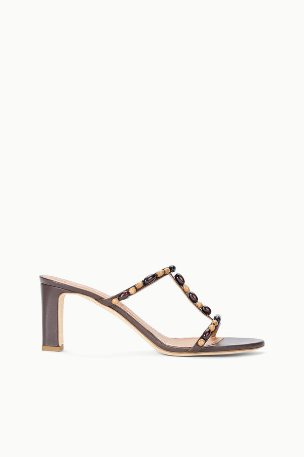 staud TALITA HEEL WOOD BEADS