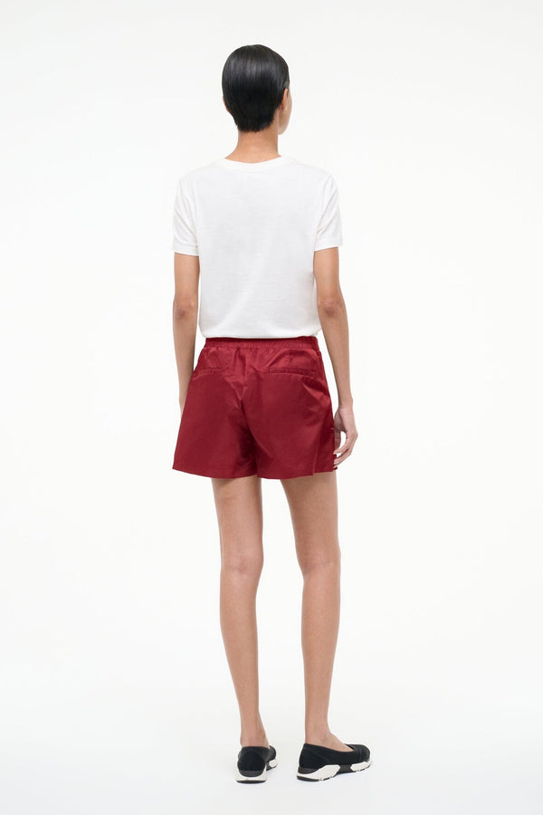 Staud TAURUS SHORT DEEP RED