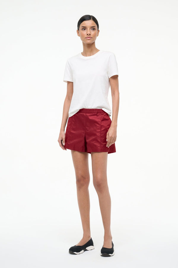 Staud TAURUS SHORT DEEP RED