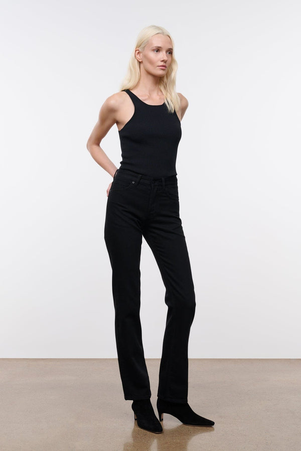 Staud TEDDY STRAIGHT JEAN BLACK