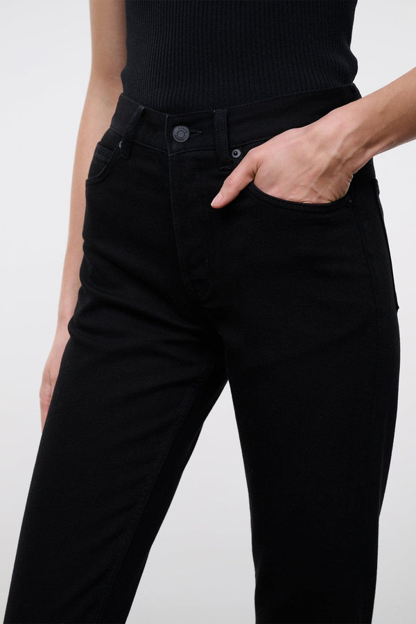 Staud TEDDY STRAIGHT JEAN BLACK
