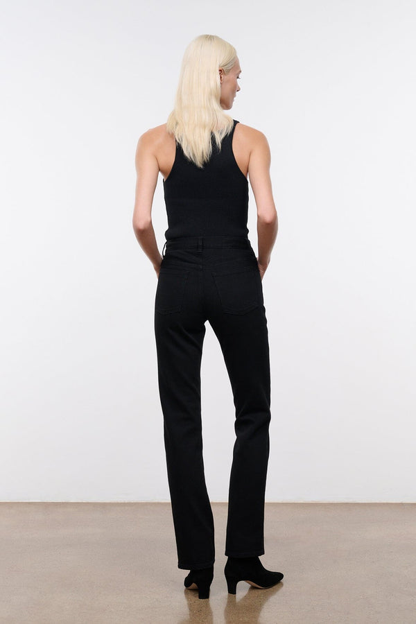 Staud TEDDY STRAIGHT JEAN BLACK