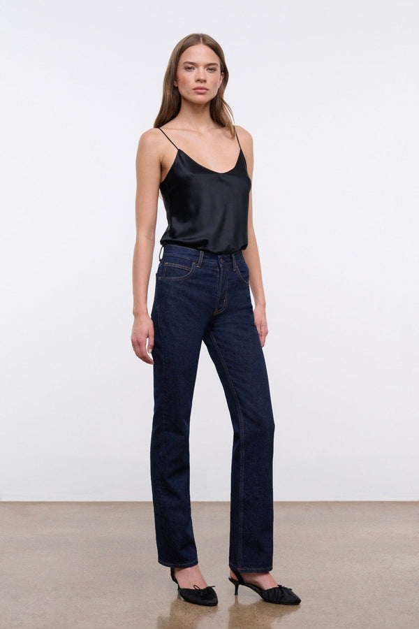 Staud TEDDY STRAIGHT JEAN INDIGO