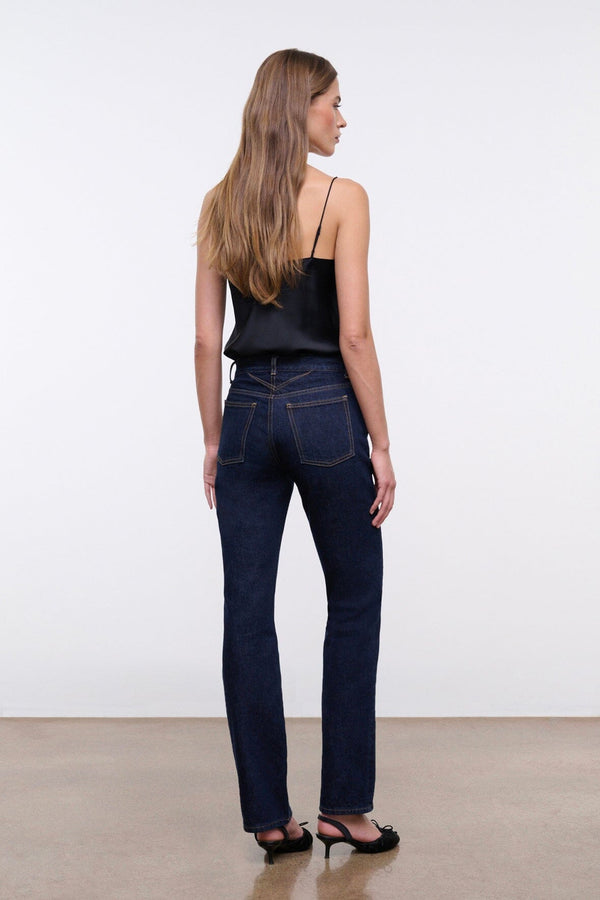Staud TEDDY STRAIGHT JEAN INDIGO