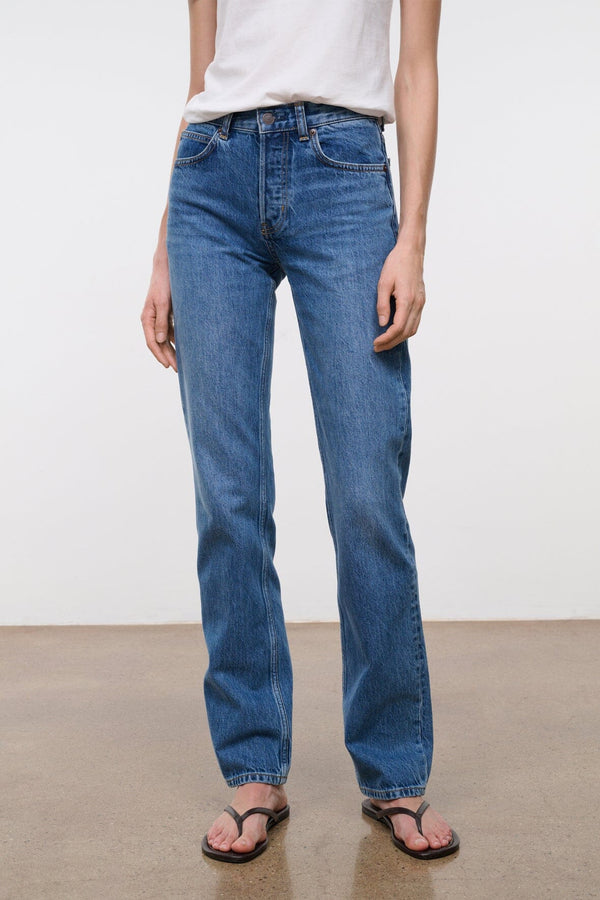 Staud TEDDY STRAIGHT JEAN VINTAGE WASH