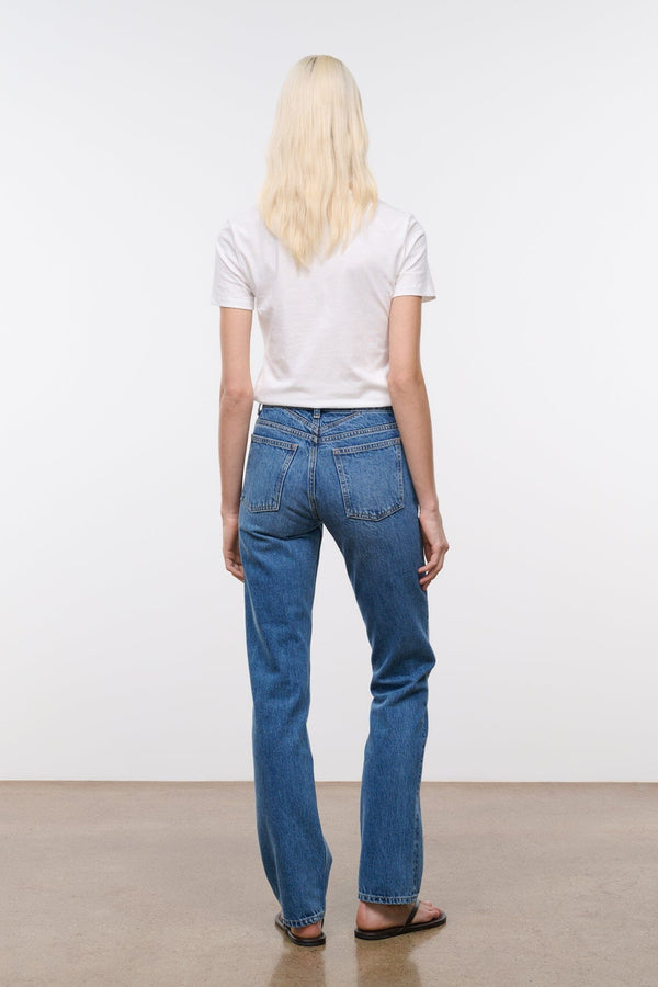 Staud TEDDY STRAIGHT JEAN VINTAGE WASH