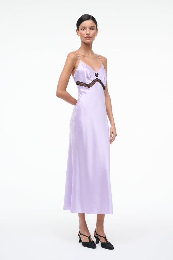 Staud TERRA SILK DRESS WISTERIA