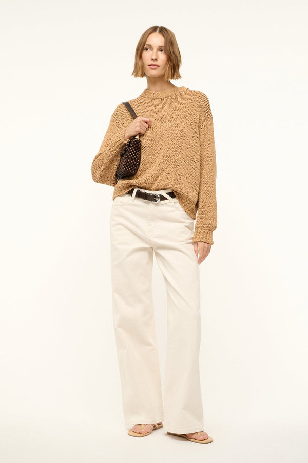 Staud TIMMY SHOULDER BAG DARK BROWN