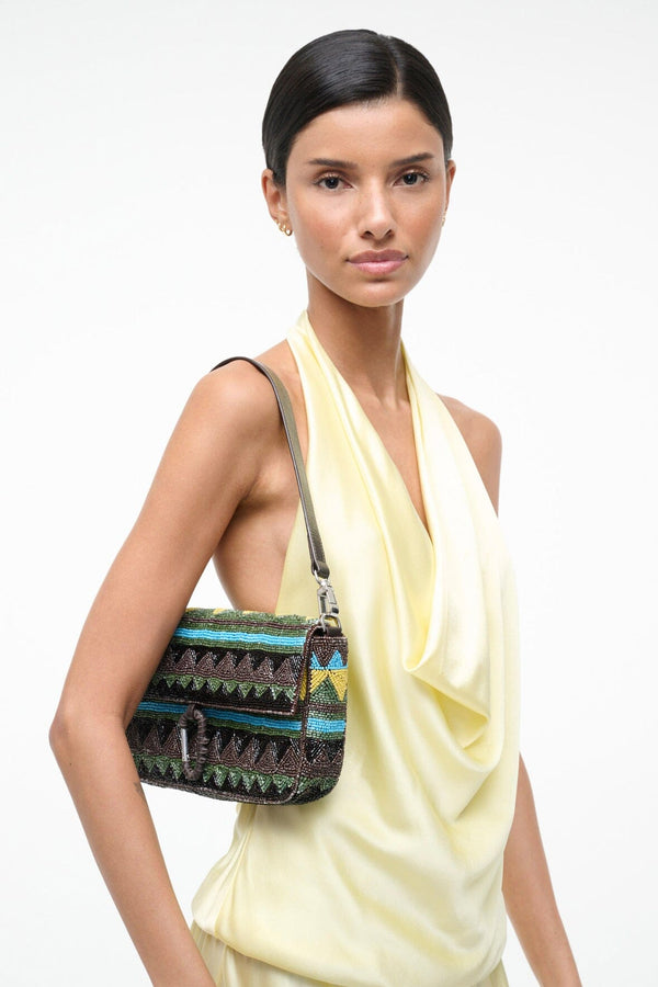 Staud TIMMY SHOULDER BAG HAPPY SACK BEADING