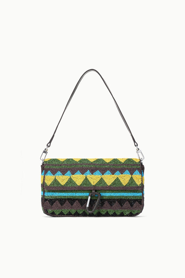 staud TIMMY SHOULDER BAG HAPPY SACK BEADING
