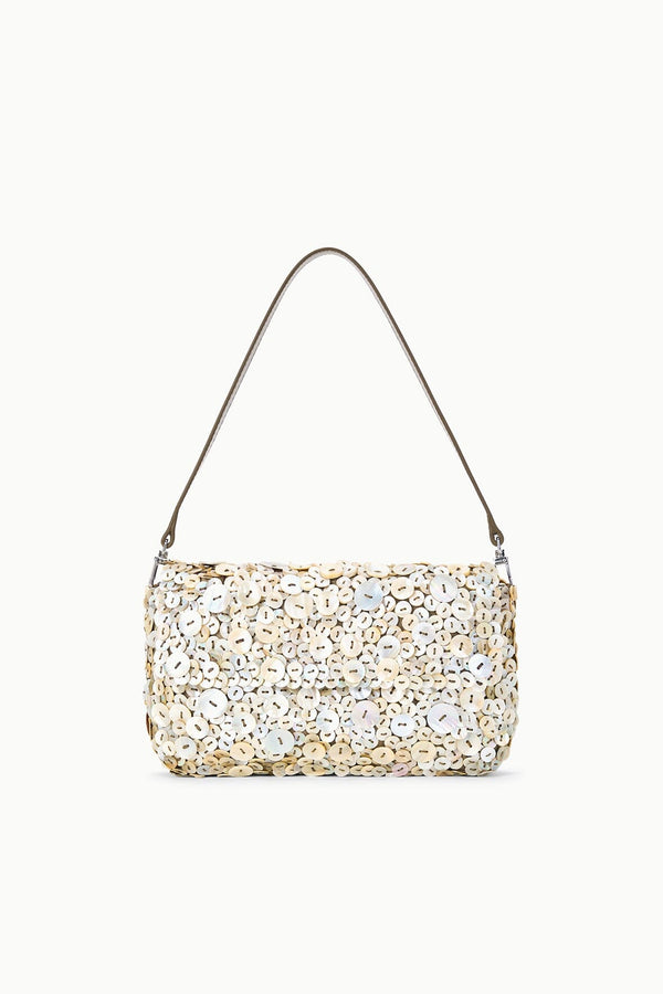 staud TIMMY SHOULDER BAG MOTHER OF PEARL