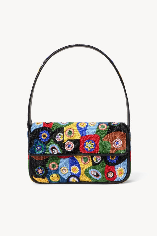 staud TOMMY BEADED BAG BLACK MILLEFIORI