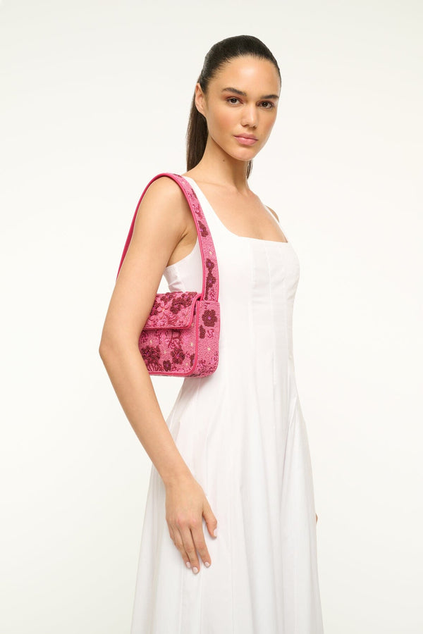Staud TOMMY BEADED BAG BLOSSOM GARDEN PARTY