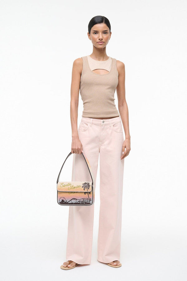 Staud TOMMY BEADED BAG SANTA MONICA SUNSET