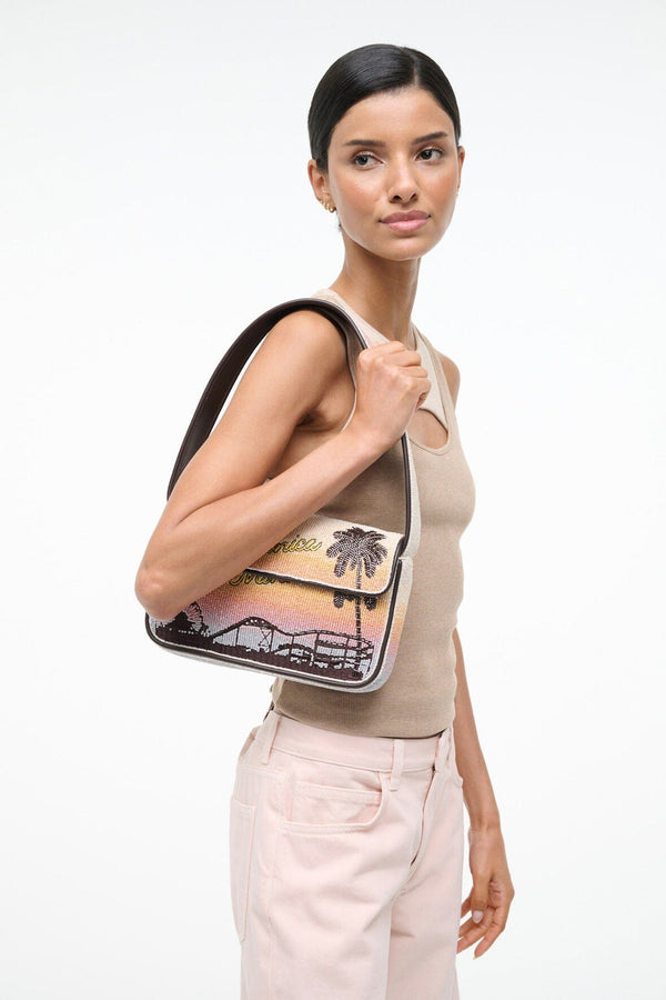 Staud TOMMY BEADED BAG SANTA MONICA SUNSET