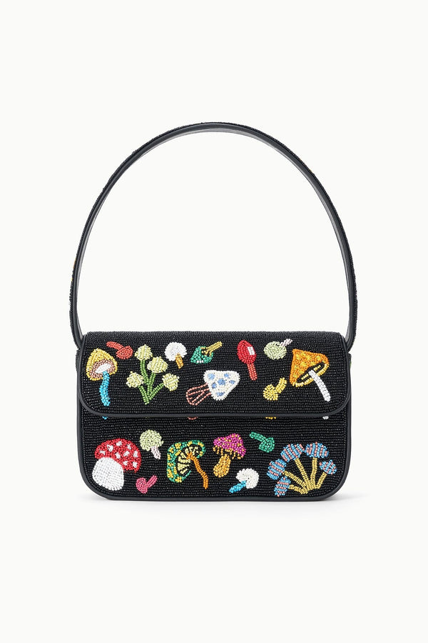 staud TOMMY BEADED BAG SHROOMSCAPE