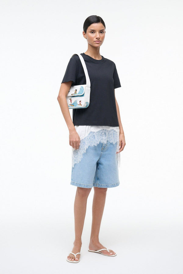 Staud TOMMY BEADED BAG SURF BABES