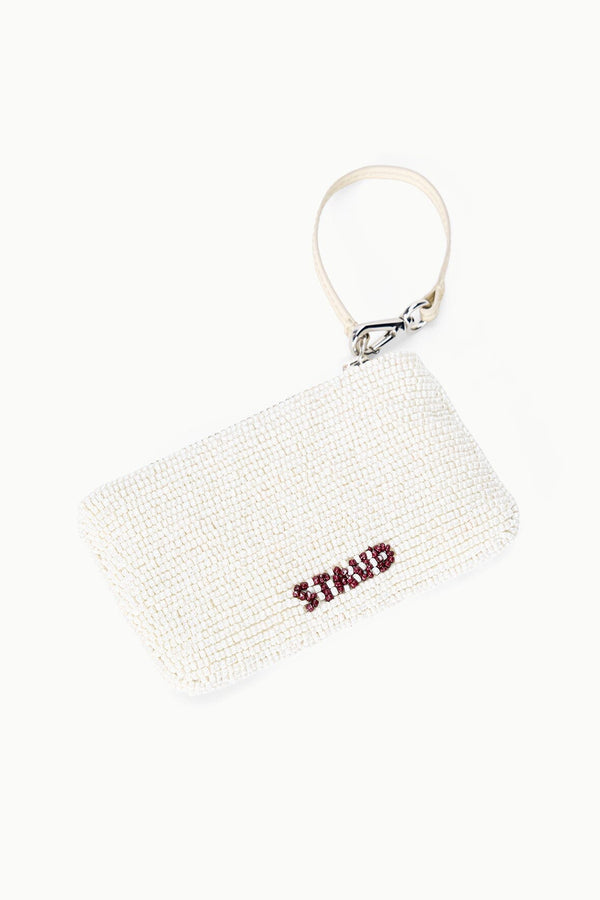 Staud TOMMY BEADED MINI POUCH DO NOT DISTURB