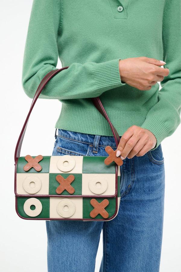 Staud TOMMY LEATHER BAG TIC TAC TOE