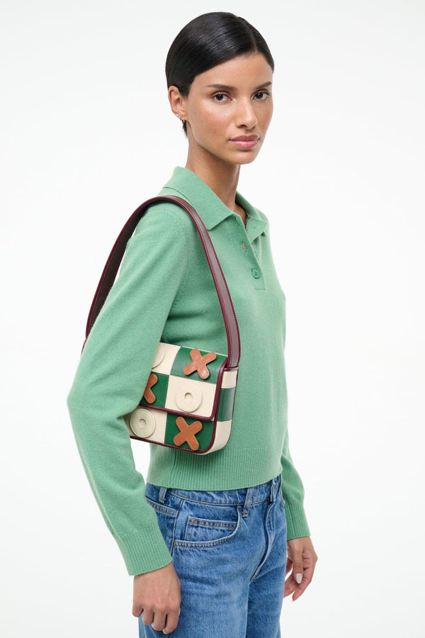 Staud TOMMY LEATHER BAG TIC TAC TOE