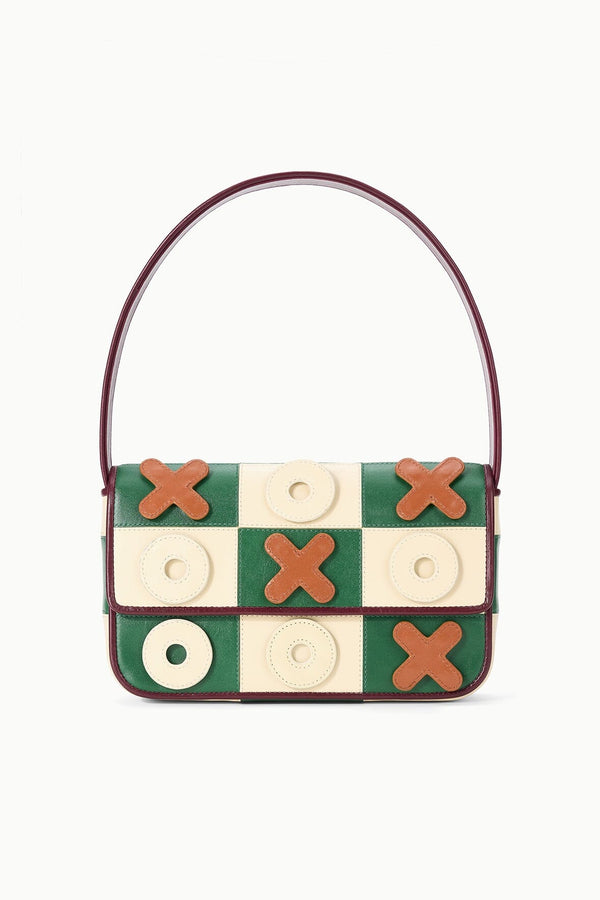 staud TOMMY LEATHER BAG TIC TAC TOE