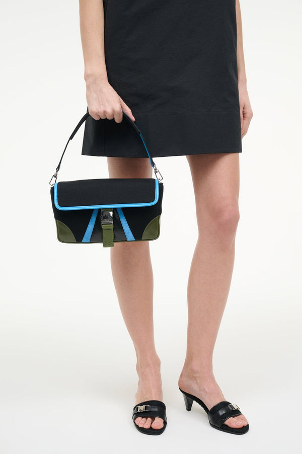 Staud TONY SHOULDER BAG BLACK POOL