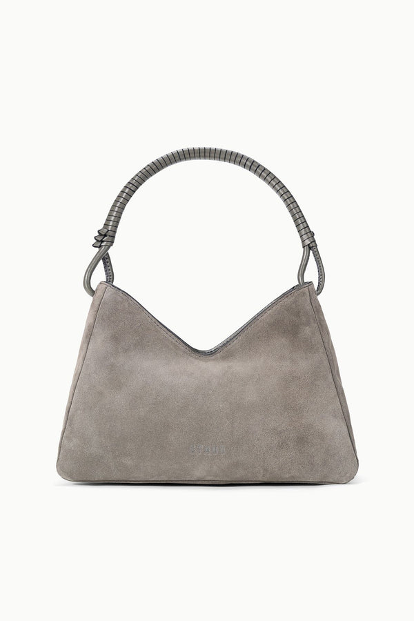 Staud VALERIE SHOULDER BAG STORM SUEDE