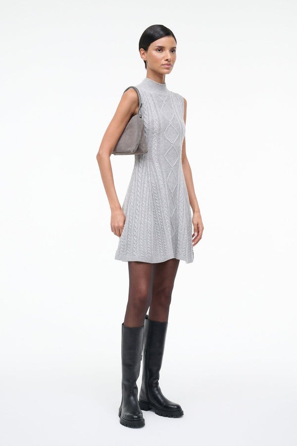 Staud VALERIE SHOULDER BAG STORM SUEDE