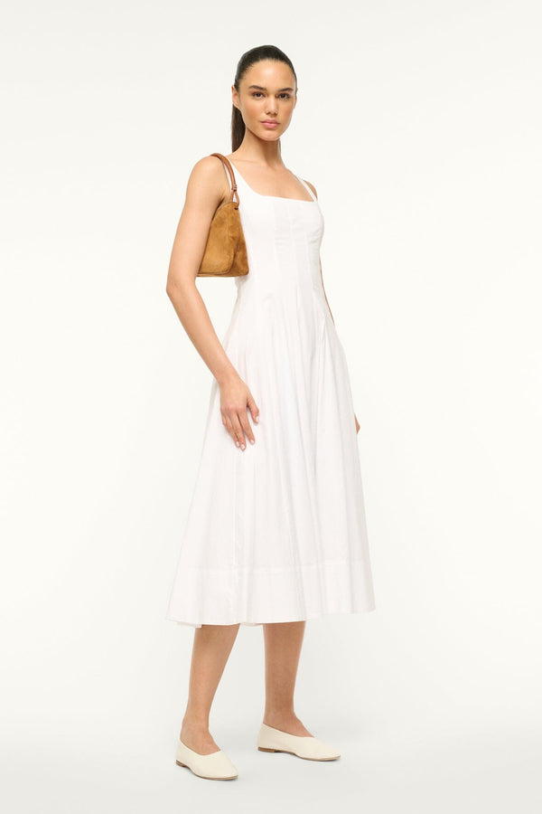 Staud VALERIE SHOULDER BAG TAN SUEDE