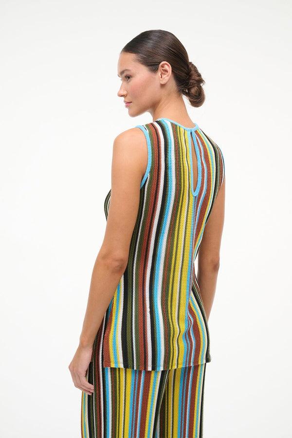 Staud VALLEY TOP SKATE STRIPE