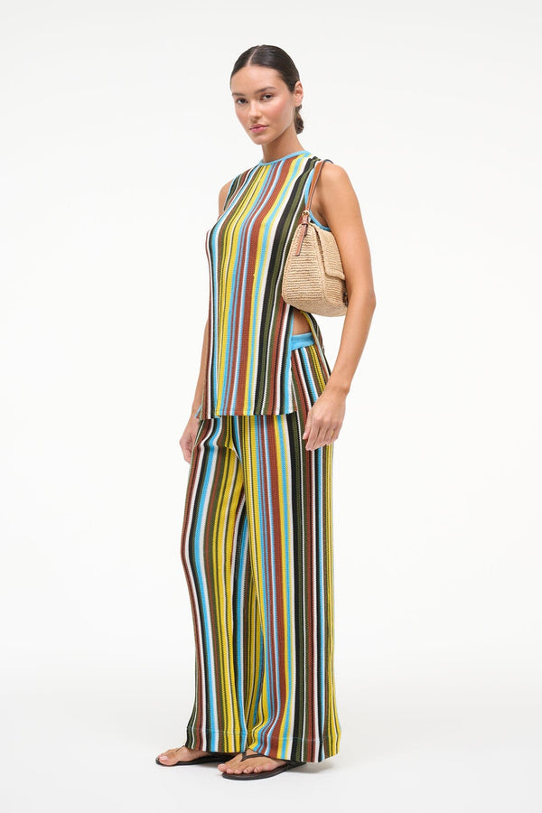 Staud VALLEY TOP SKATE STRIPE