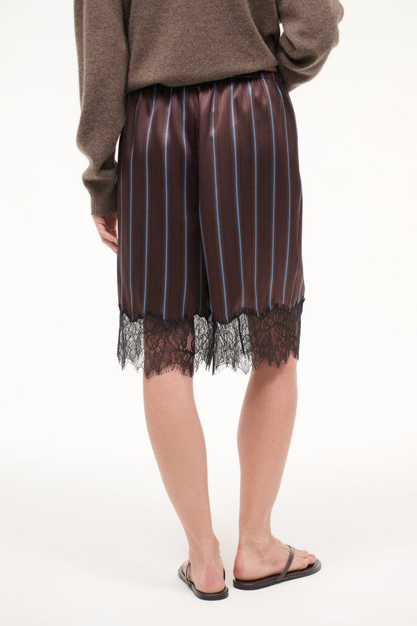 Staud VERANO SILK SHORT REDONDO STRIPE