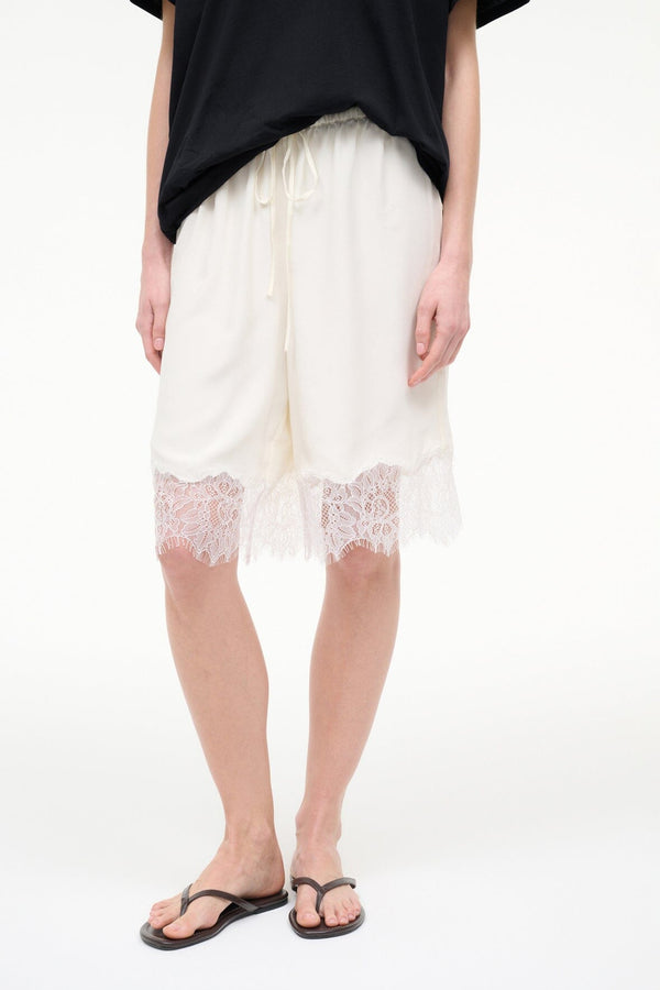 Staud VERANO SILK SHORT WHITE