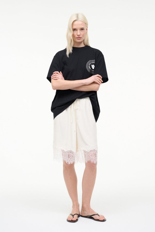 staud VERANO SILK SHORT WHITE